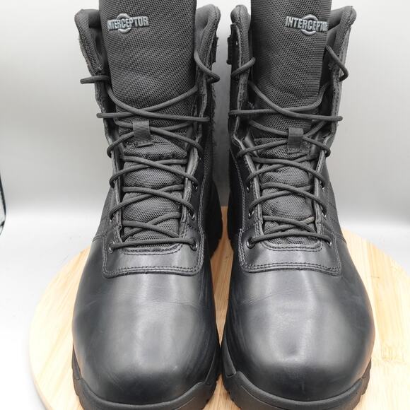 Interceptor Jarret 8" Men Size 13 Tactical Boots Black Soft Toe MNIN43AG001 Flaw - Picture 3 of 13